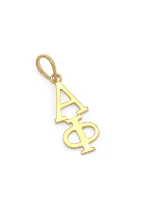 14k Solid Gold Alpha Phi Lavaliere