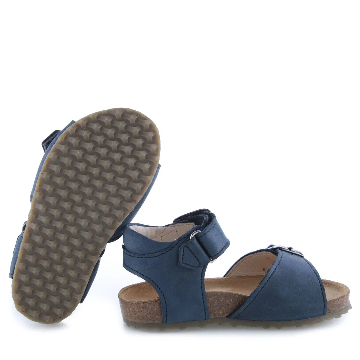 (2713-10 / 2714-10 / 2714-7) Emel navy blue velcro sandals