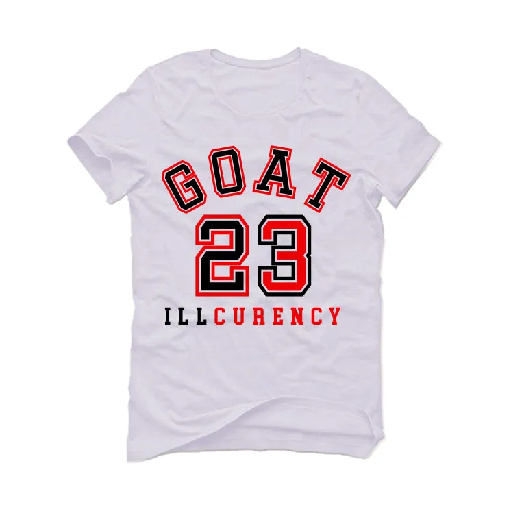 Air Jordan 4 "Red Cement" White T-Shirt (GOAT 23)