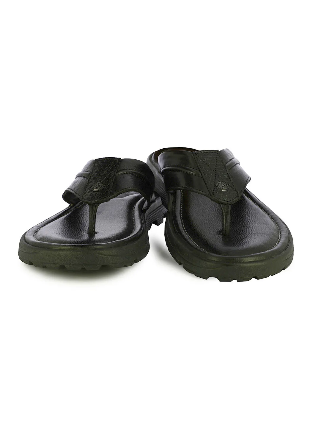 Alberto Torresi Mens Black Finley Slippers