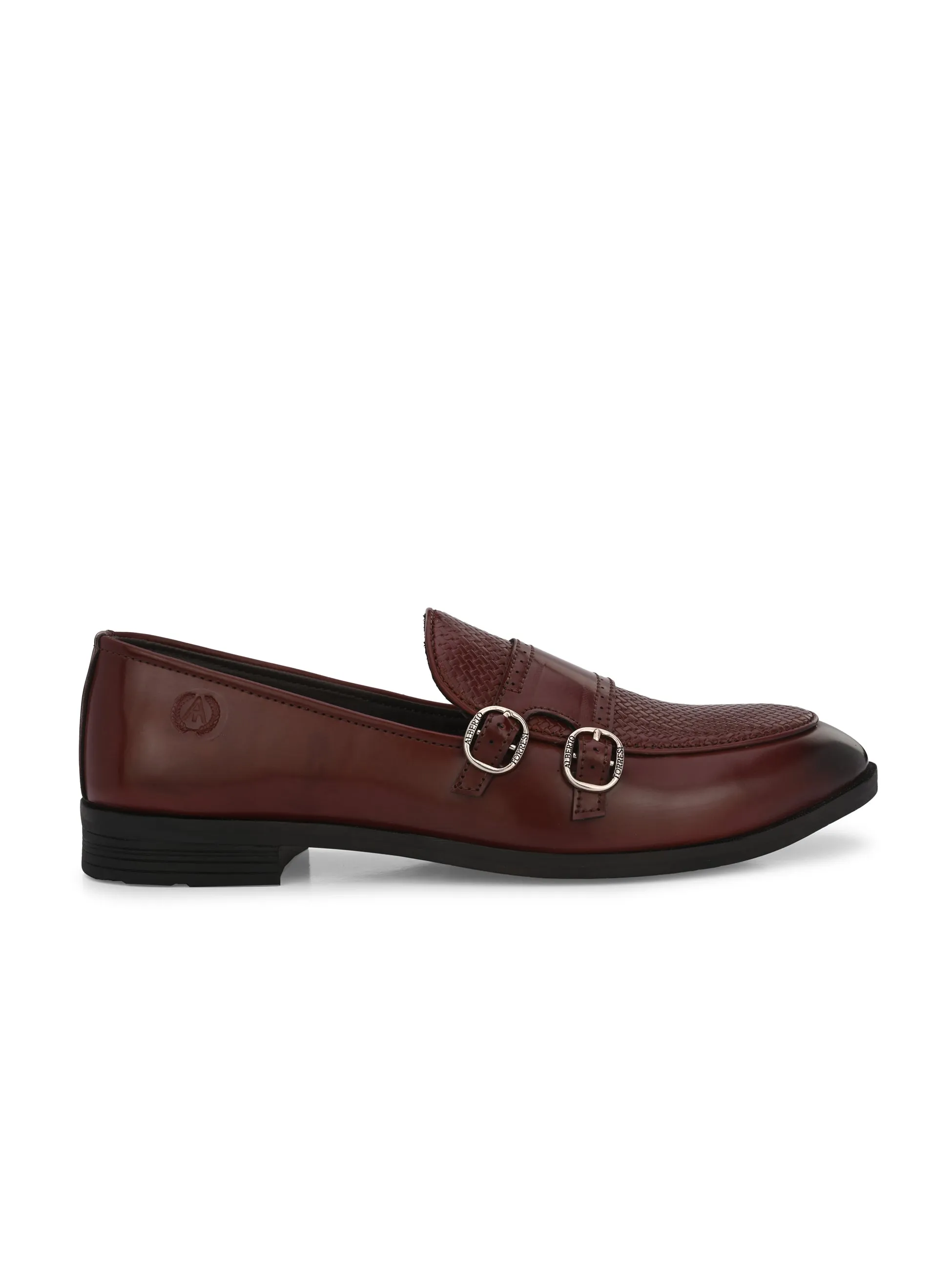 Alberto Torresi Palermo Bordo Men's Double Monk Strap Shoes