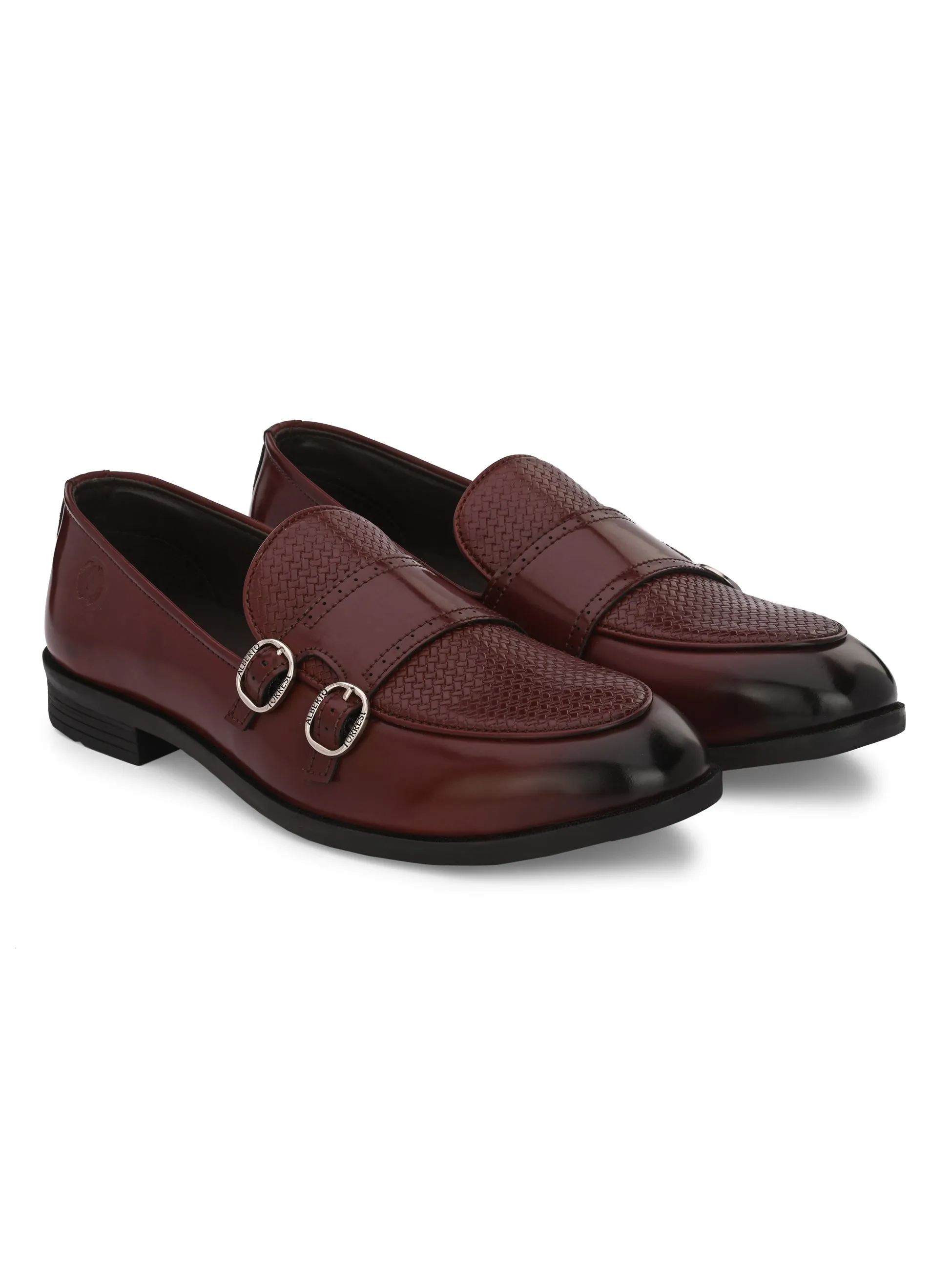 Alberto Torresi Palermo Bordo Men's Double Monk Strap Shoes