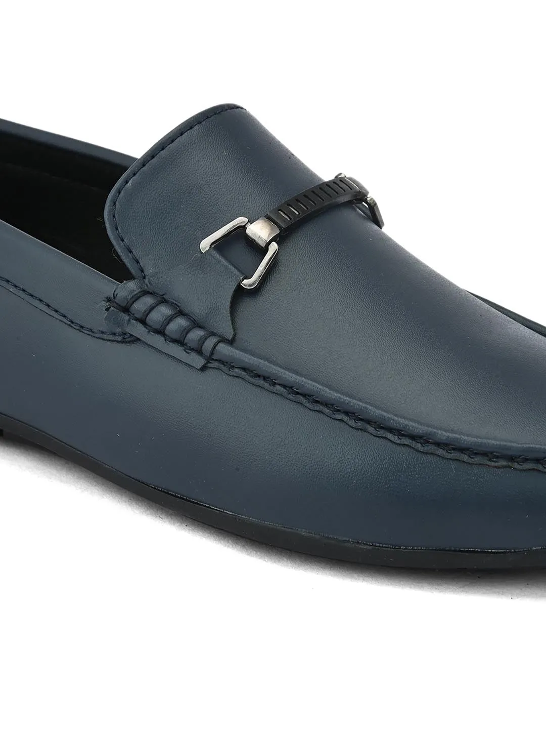 Alberto Torresi Synthetic Blue Loafers For Men