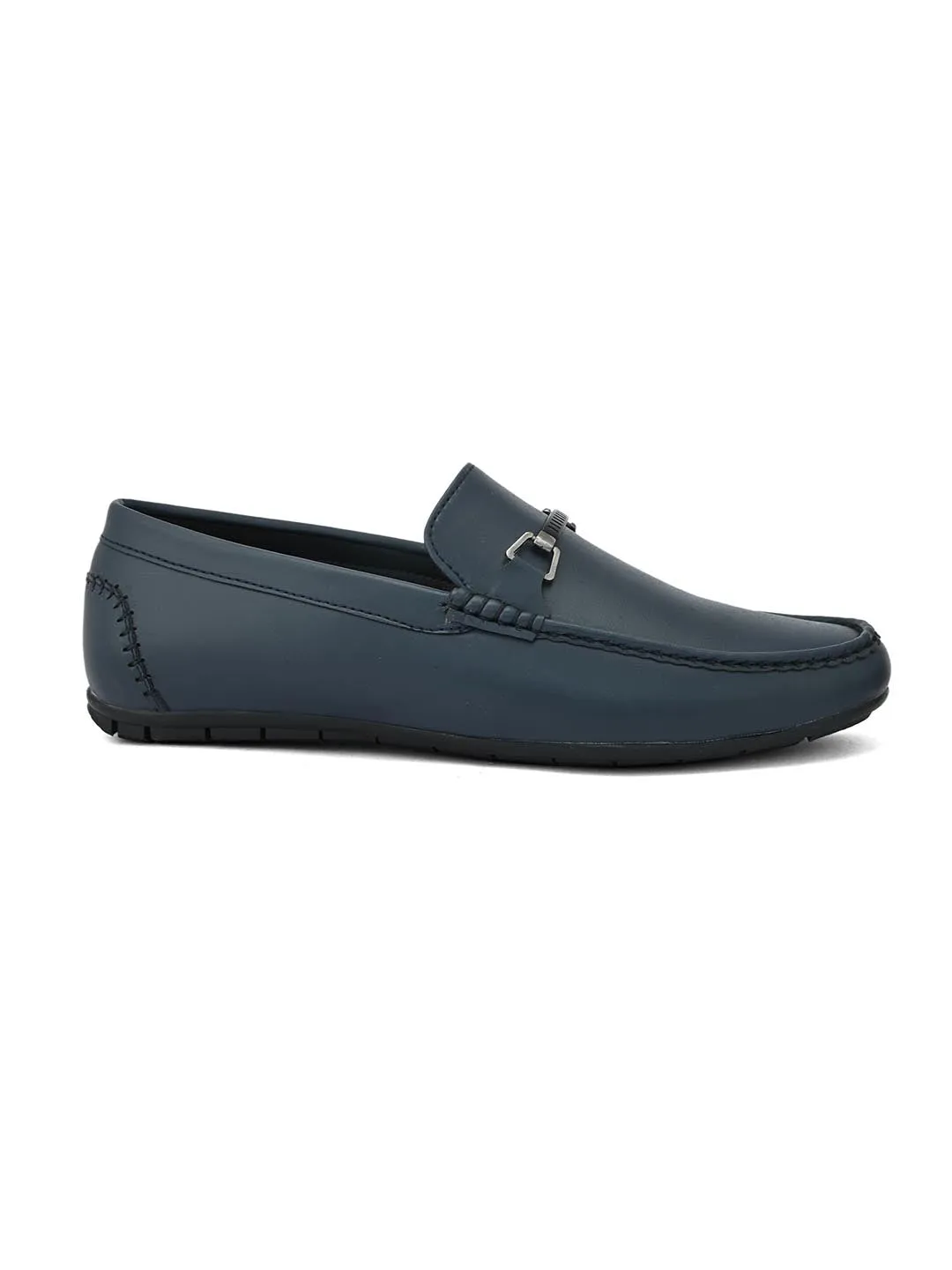 Alberto Torresi Synthetic Blue Loafers For Men