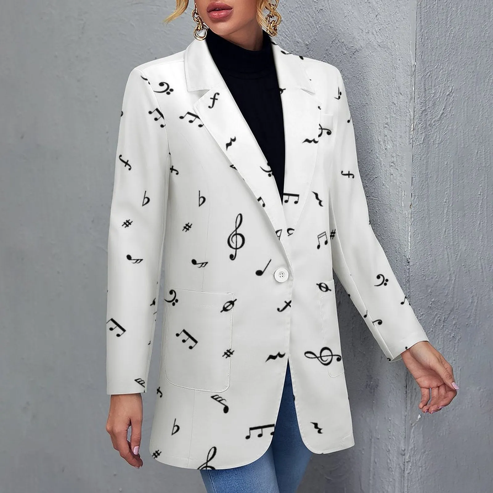 All Over Print Women's Blazer Women's casual suit