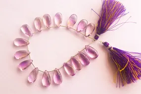 Ametrine Pear Shape Smooth Briolette Bead