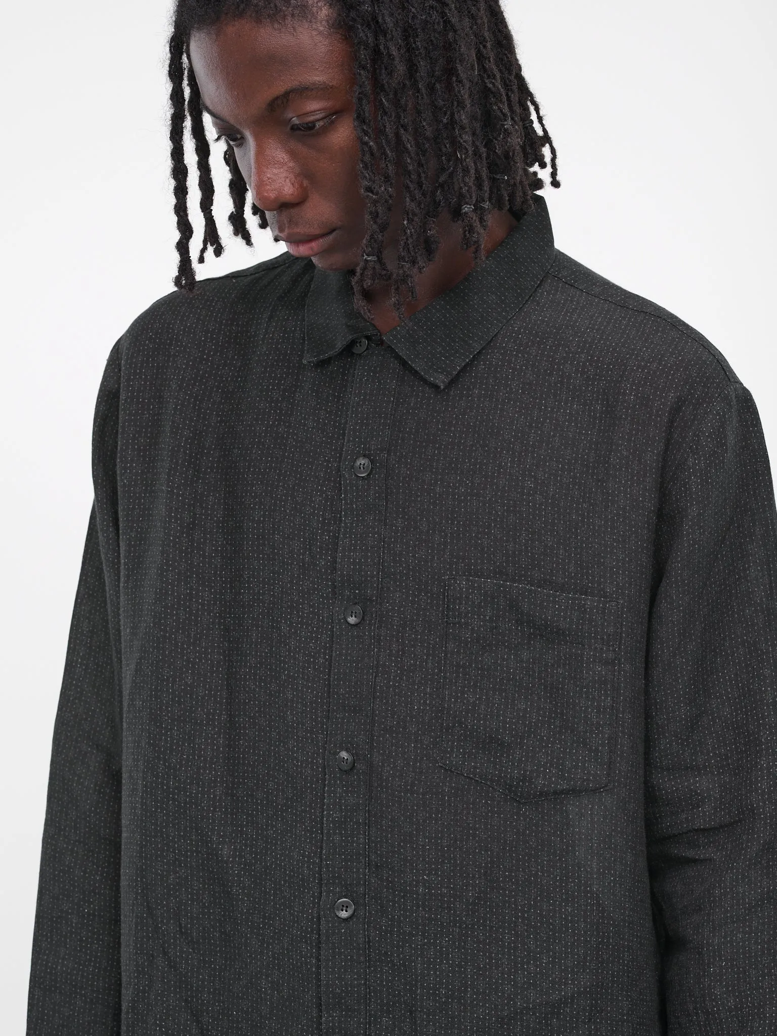 Amjad Obi Shirt (211312M-OBI-PRINT-BLACK)