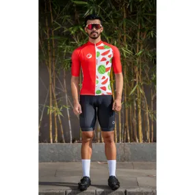 Apace Chase Snug-Fit Mens Cycling Jersey  - Melon