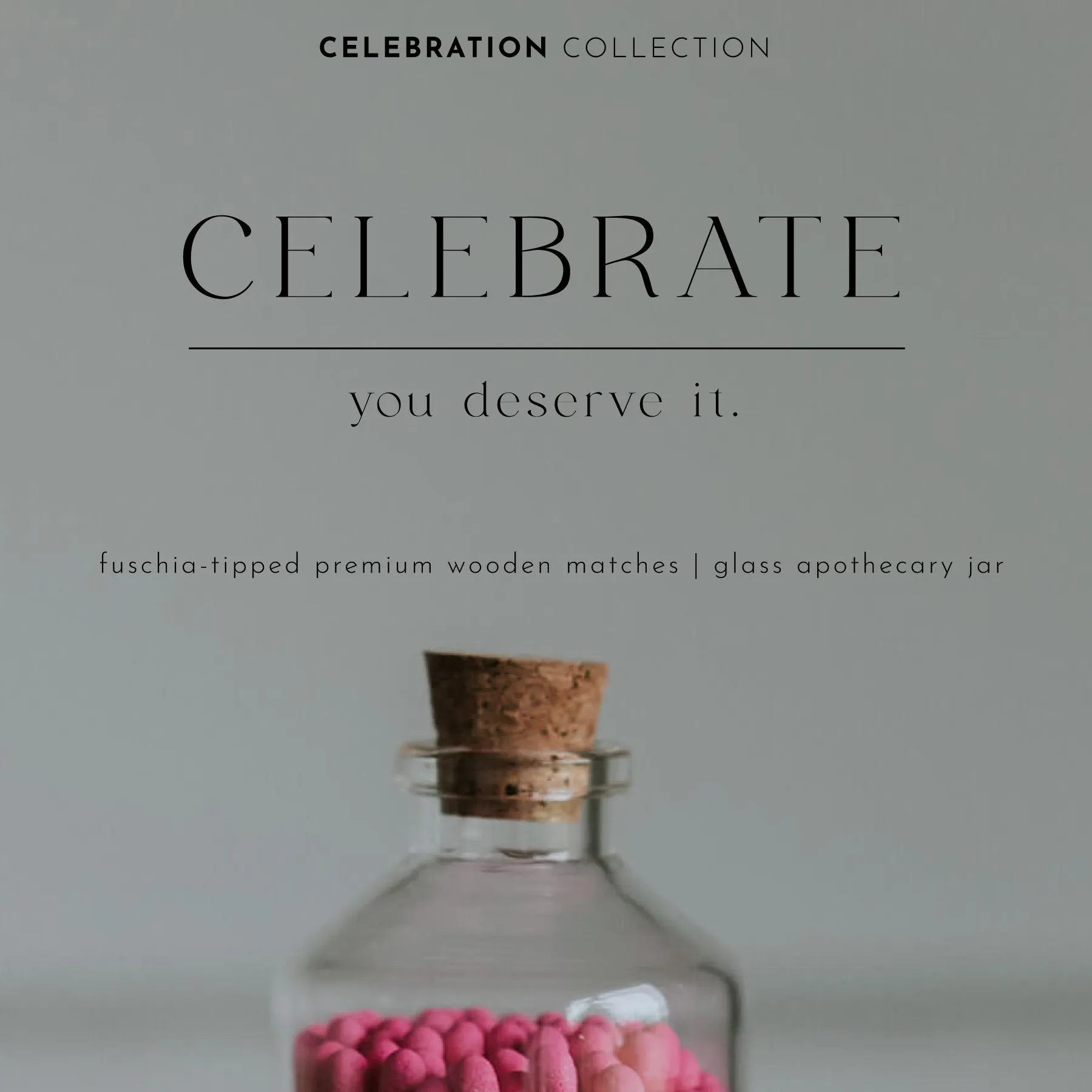 Apothecary Matches - FUSCHIA - (Celebrate)