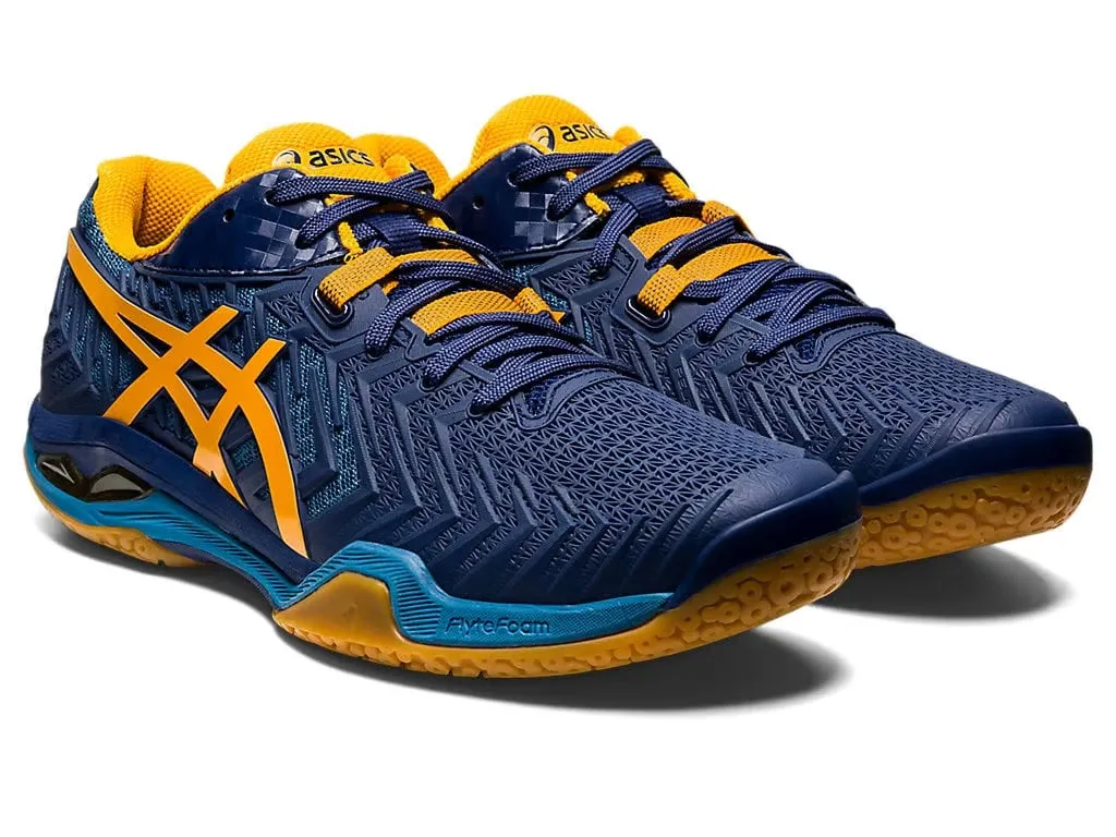 Asics Court Control FF 2 Badminton Shoe - Deep Ocean/Amber