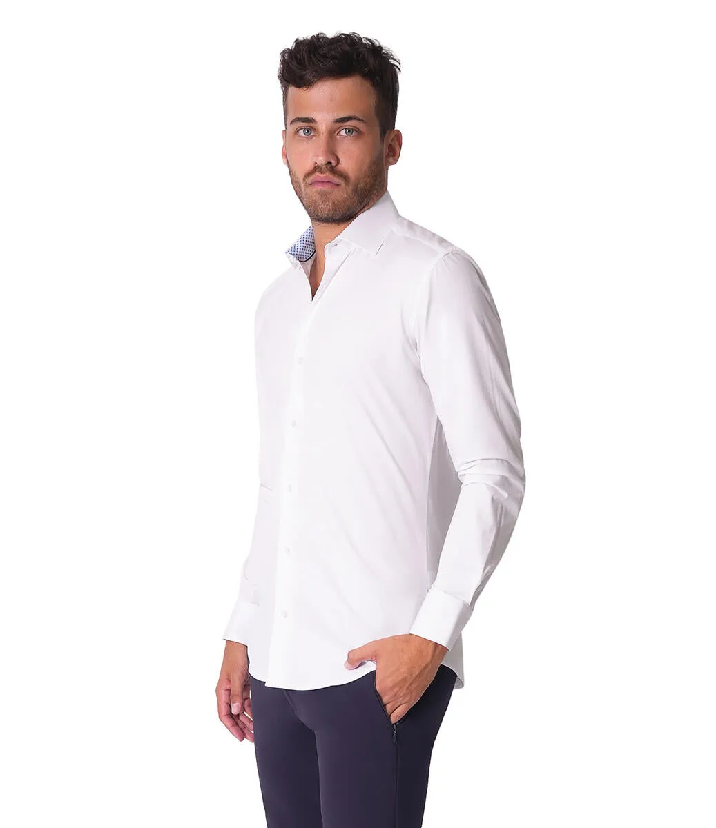 Bertigo Shirt | Ian-05 Solid White