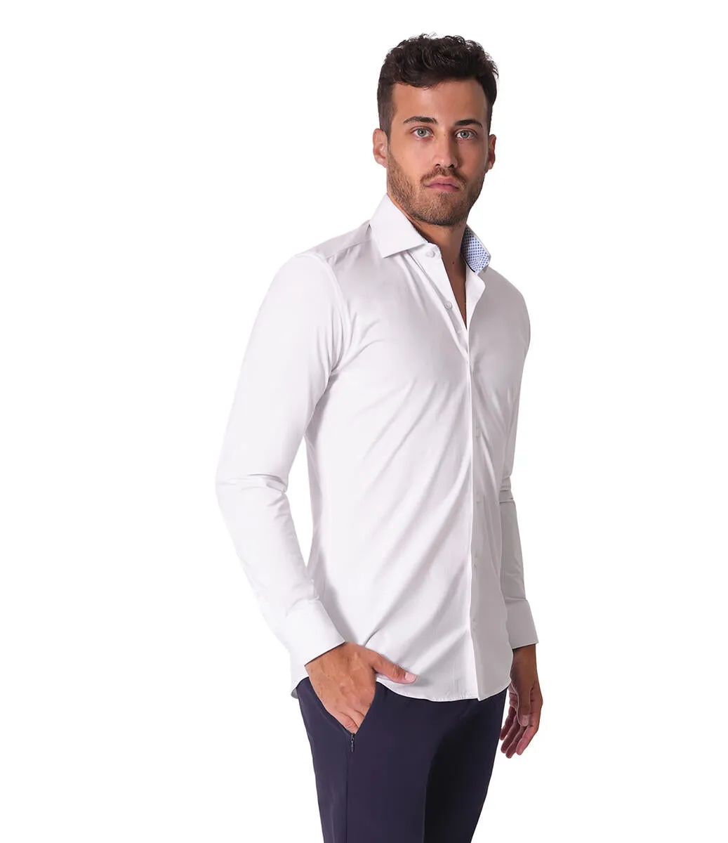 Bertigo Shirt | Ian-05 Solid White