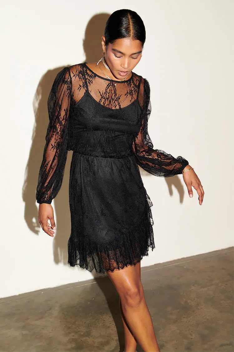 Black Lace Marrakesh Dress Petite