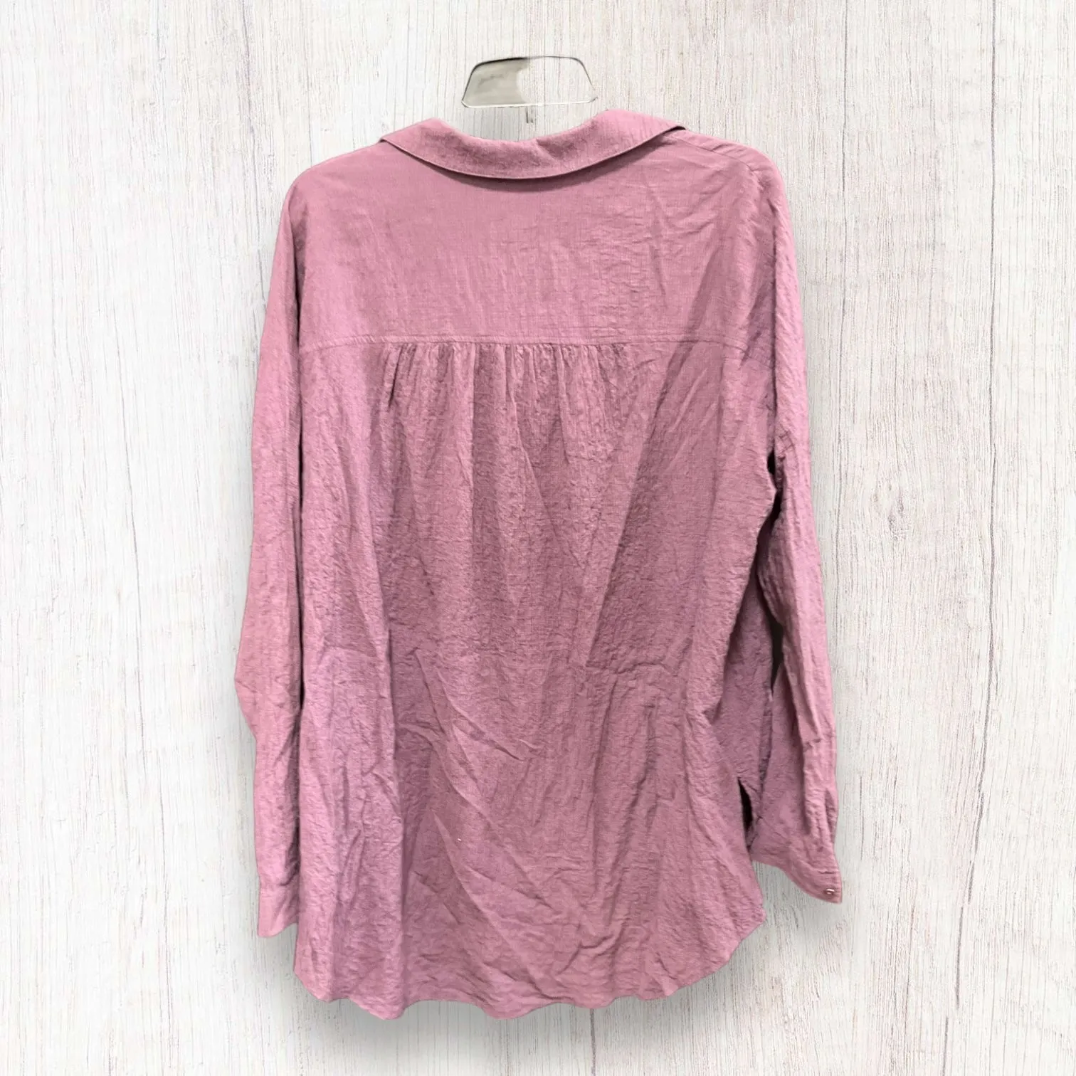 Blouse 3/4 Sleeve By Free People In Purple, Size: S