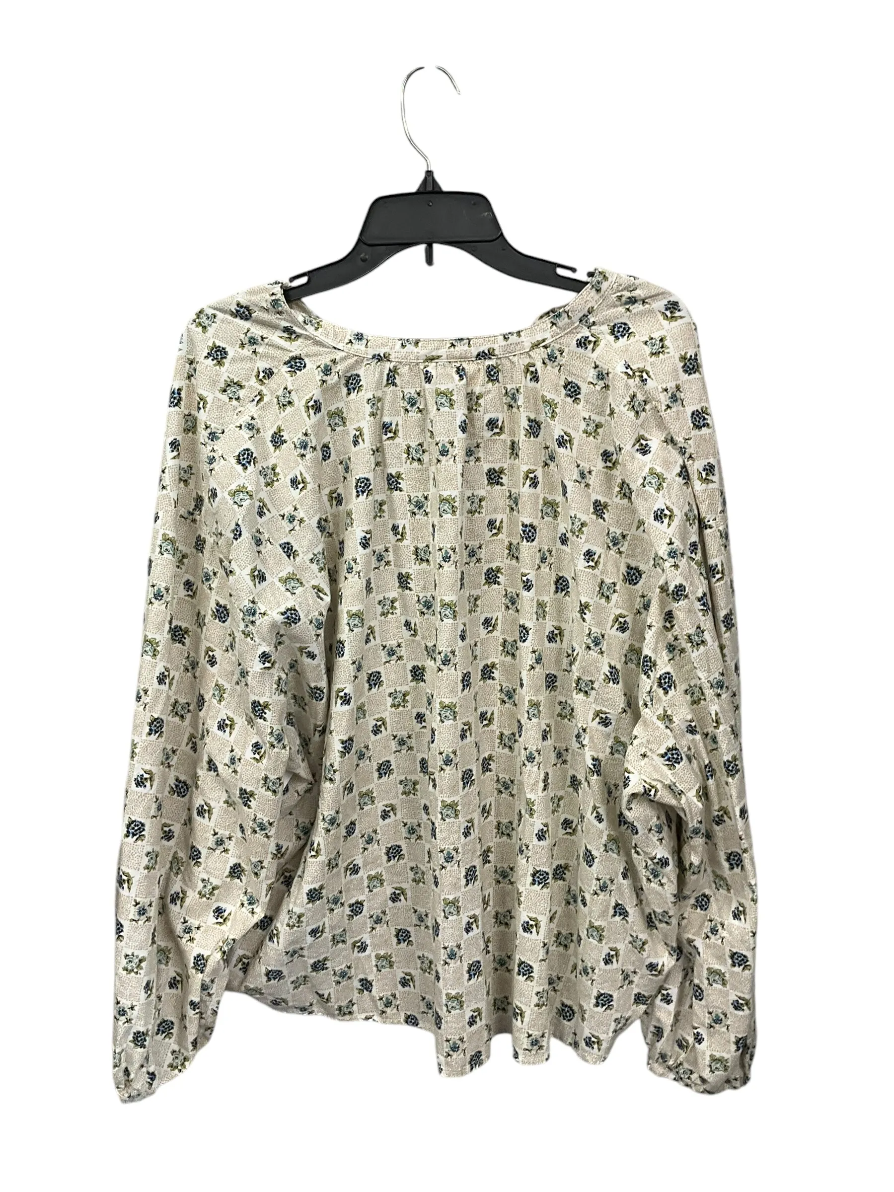 Blouse 3/4 Sleeve By Universal Thread In Beige, Size: Xxl