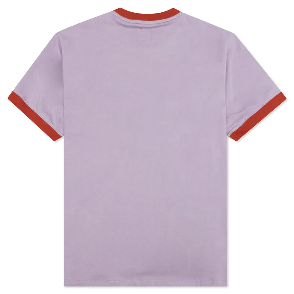 Brain Dead x Dickies Hard Hat Embroidered Ringer T-Shirt - Purple Ash