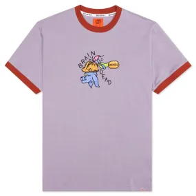 Brain Dead x Dickies Hard Hat Embroidered Ringer T-Shirt - Purple Ash