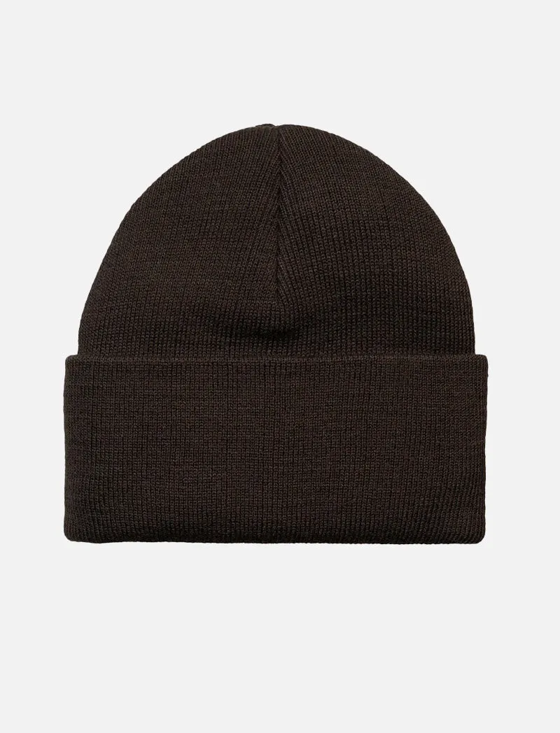 Carhartt WIP Chase Beanie Dark Umber / Gold