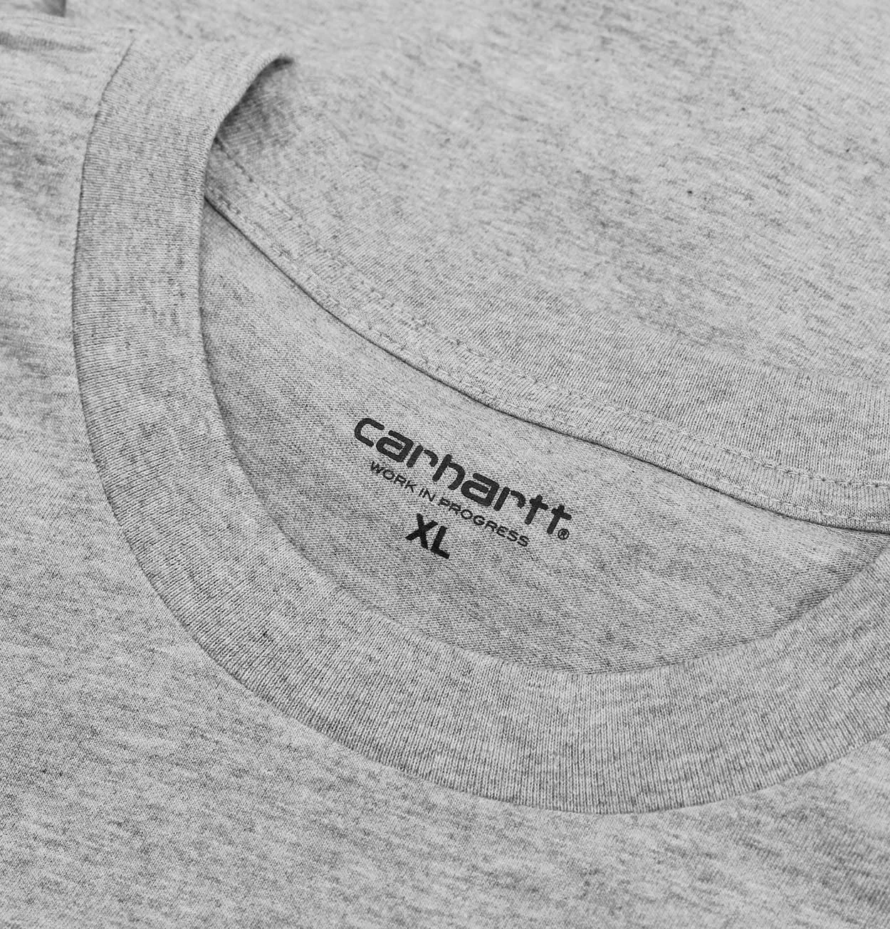 Carhartt WIP Script Embroidery T-Shirt in Grey Heather