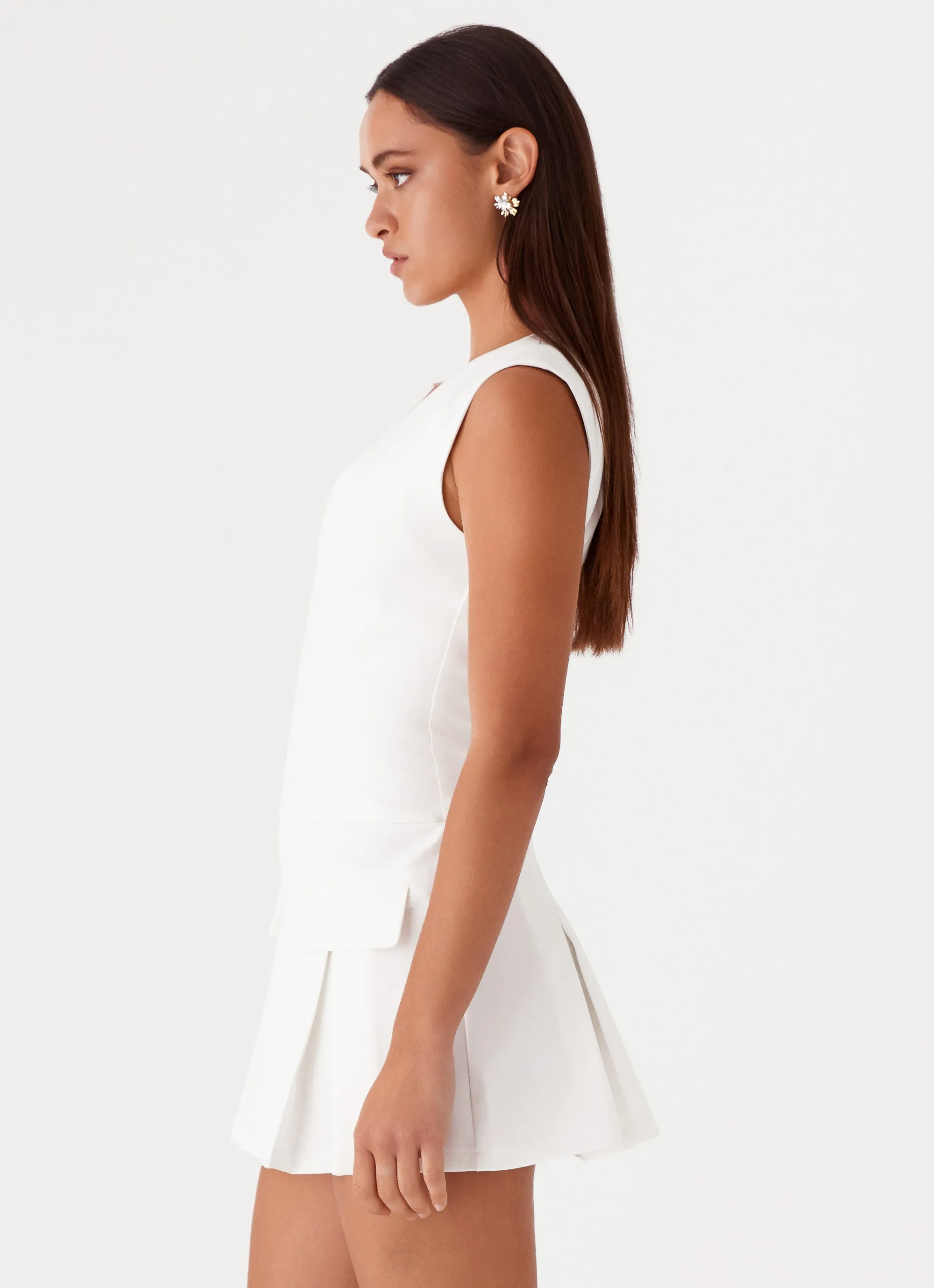 Cassia Mini Dress - White