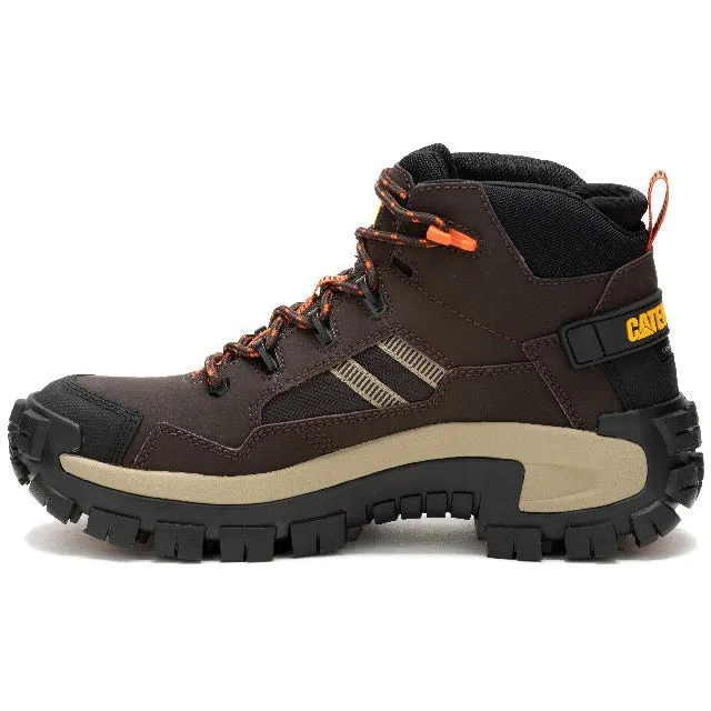 Cat Men's Invader Mid Vent CT Slip Resist Work Boot -Coffee- P91663