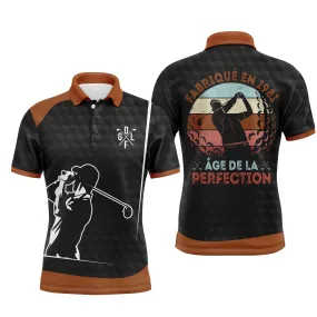 Chiptshirts - Polo De Golf, Cadeau Humour Pour Fans De Golf, Anniversaire 1981, Polo de Sport Homme et Femme, Fabriqué en 1981 - ge de la Perfection - CTS27052213