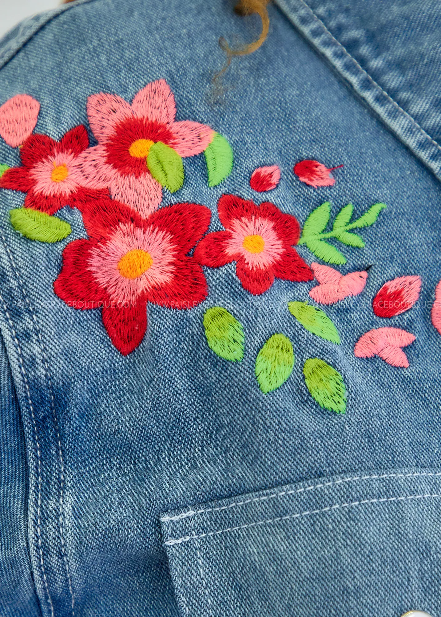 Cowgirl Charm Embroidered  Shacket by Layerz