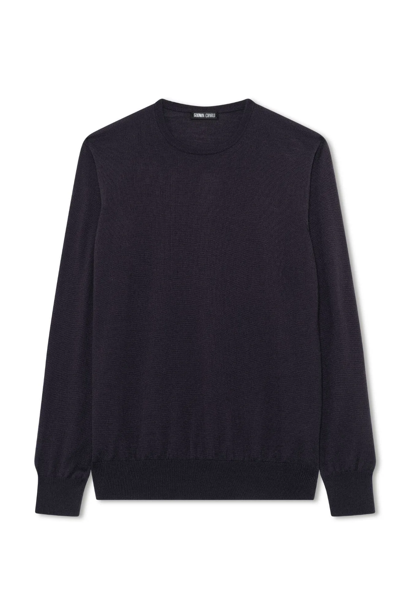 Crew Neck Merino Wool - Navy