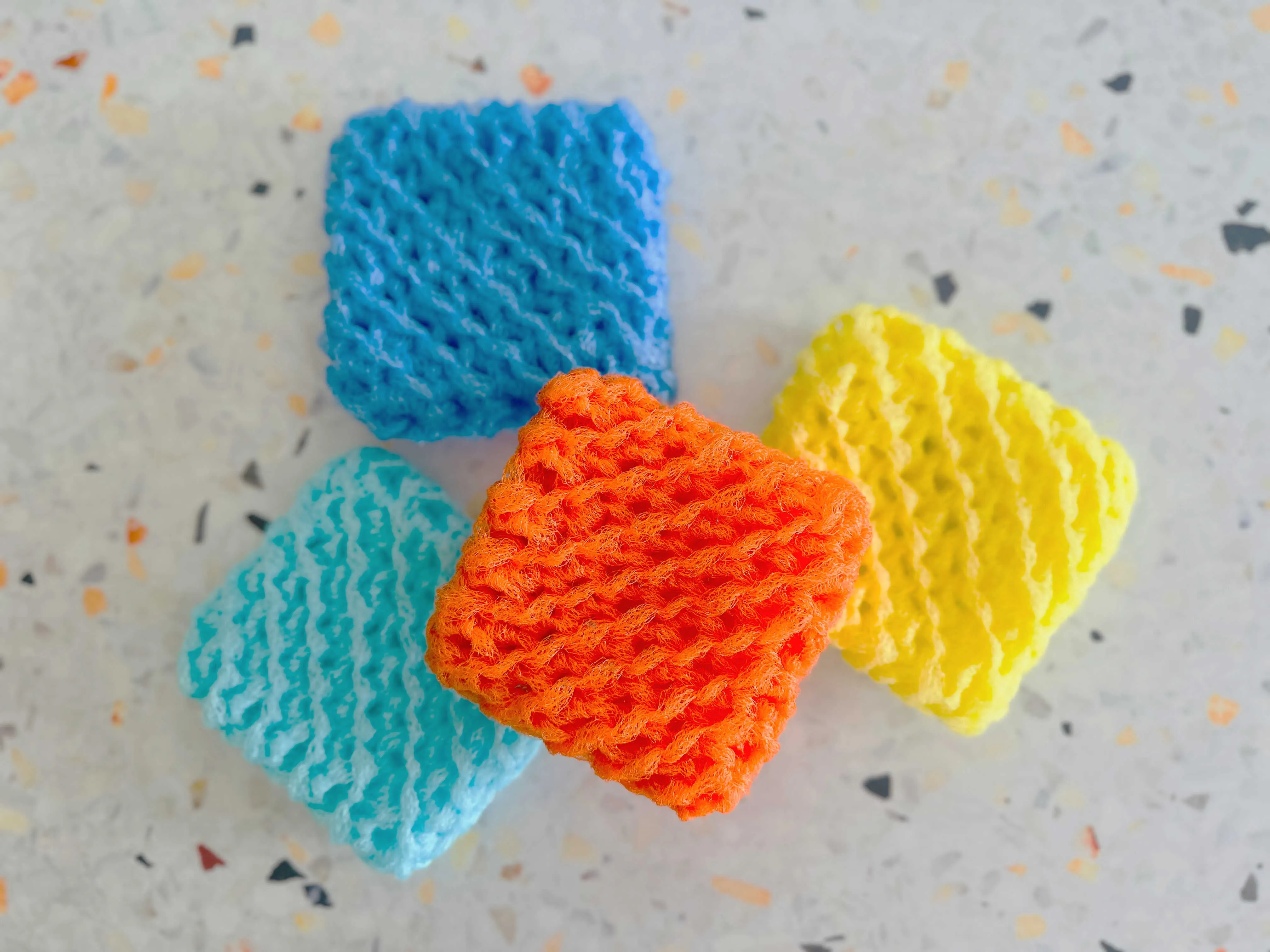 Dish Scrubbies, set of four- NEW COLORS