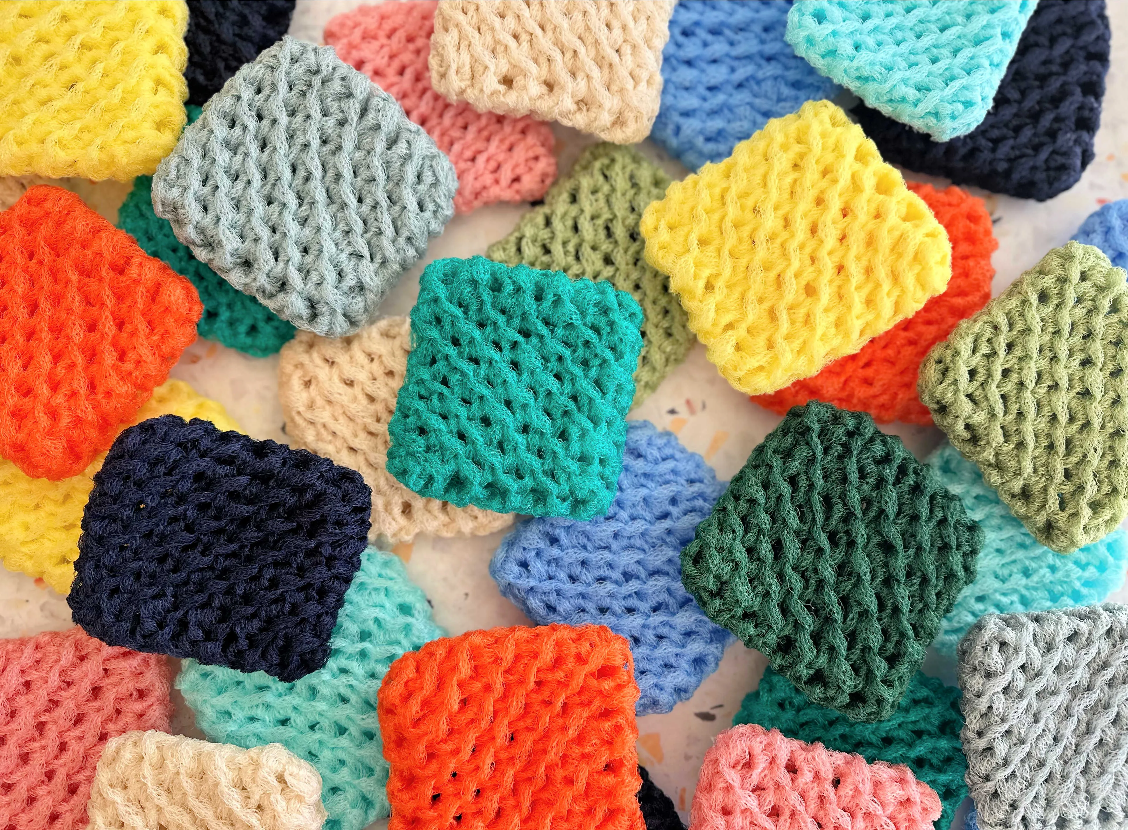 Dish Scrubbies, set of four- NEW COLORS