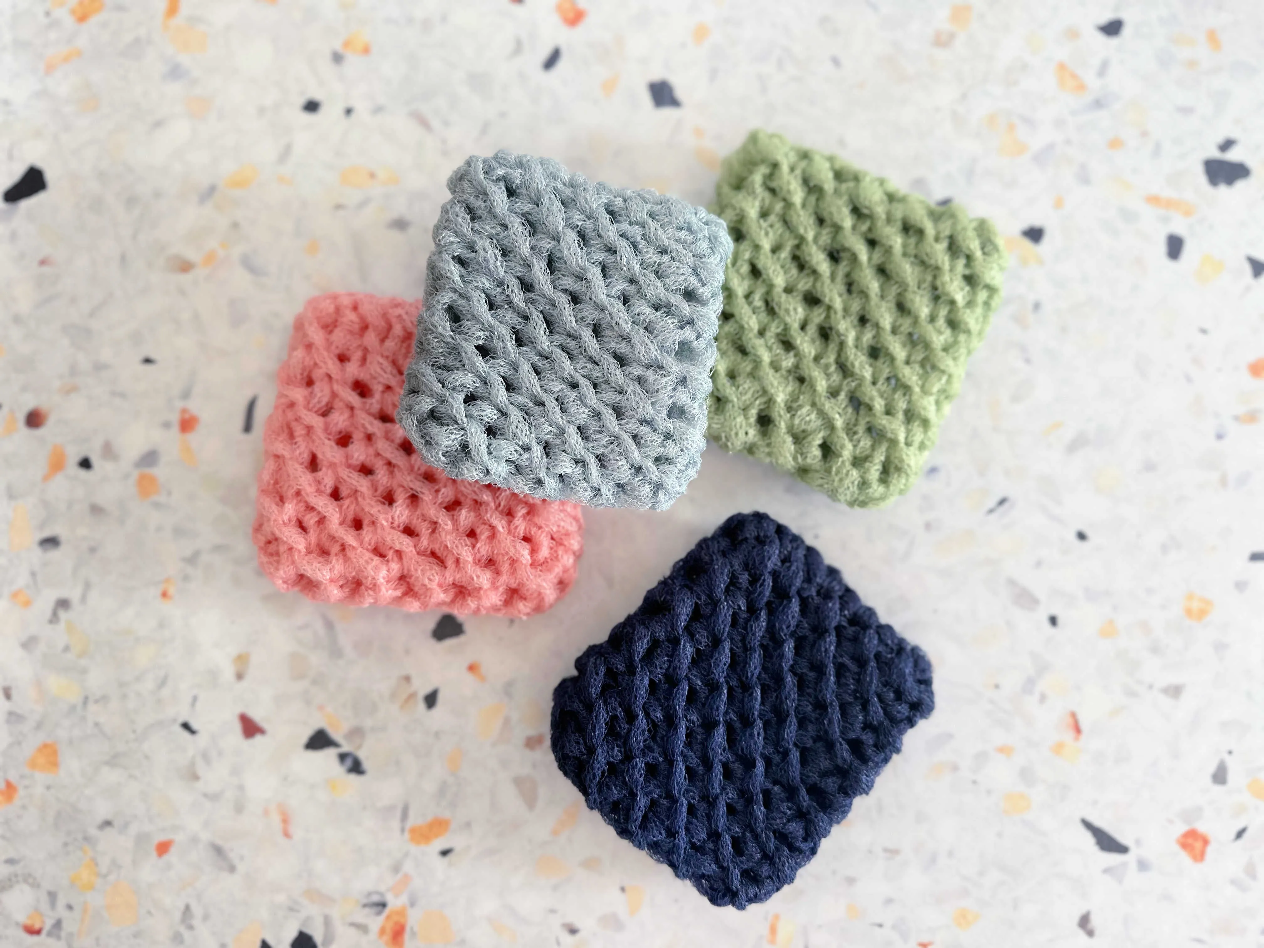 Dish Scrubbies, set of four- NEW COLORS