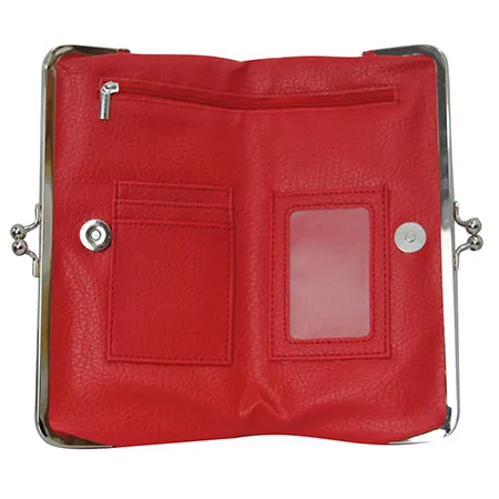 Double Frame Red NGIL Vintage Style Wallet