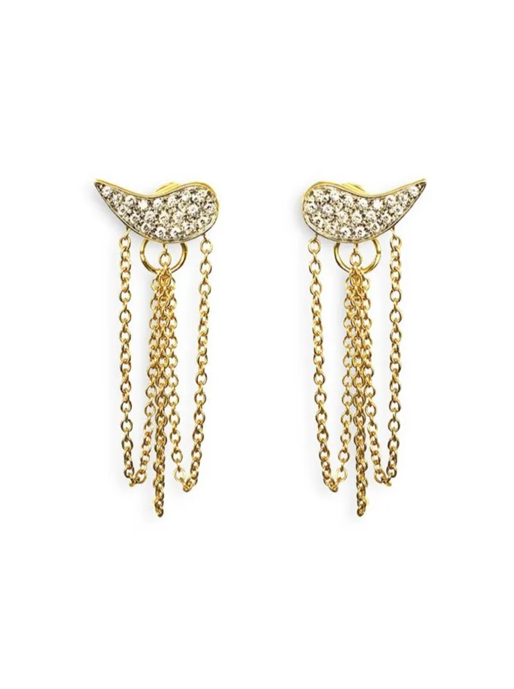 Drip Drop - Earrings in 18 karat gold with diamonds