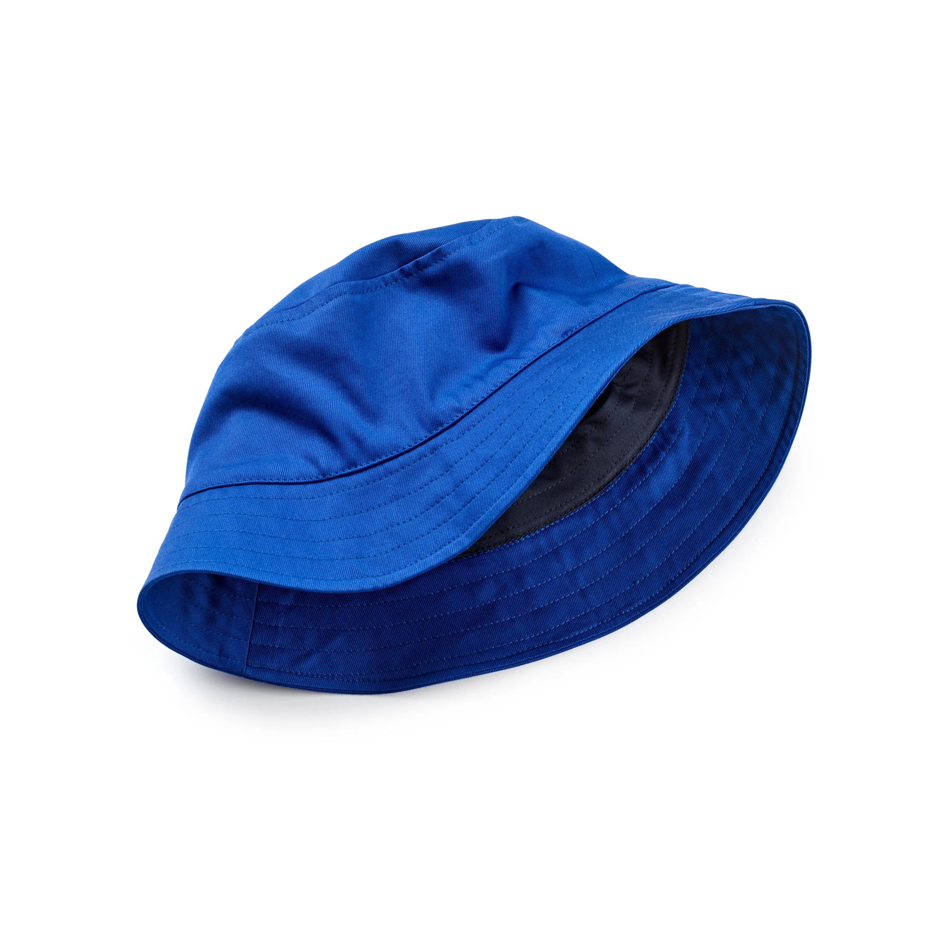 Fox Khaki Bucket Hat in Cobalt Blue