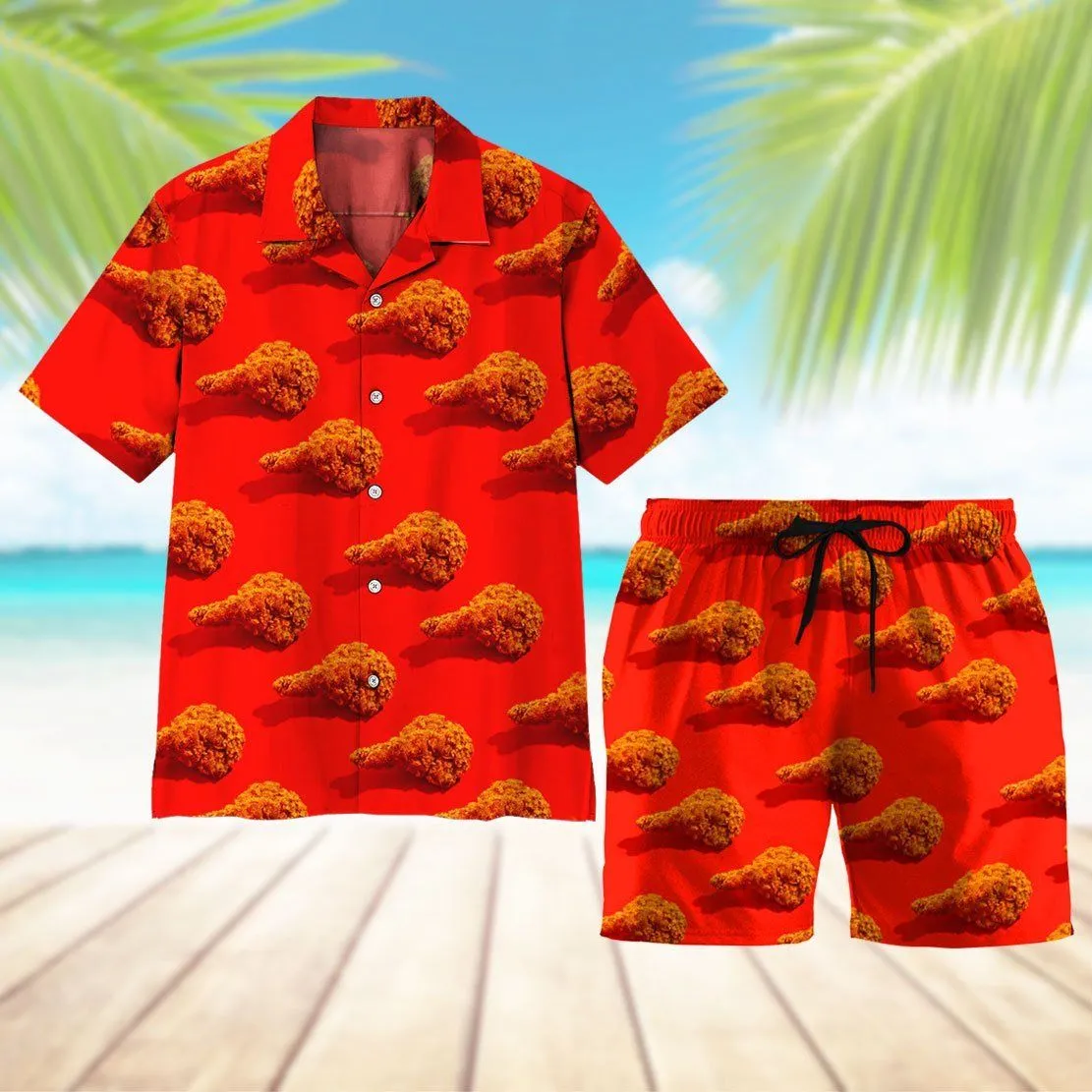 Gearhuman 3D Fried Chicken Shorts