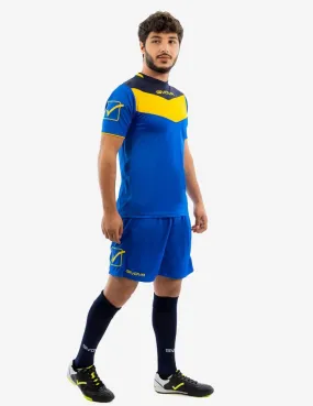 Givova Football kit Field kit, blue-yellow shirt and shorts 