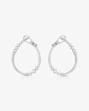 Graduated Diamond Statement Hoops