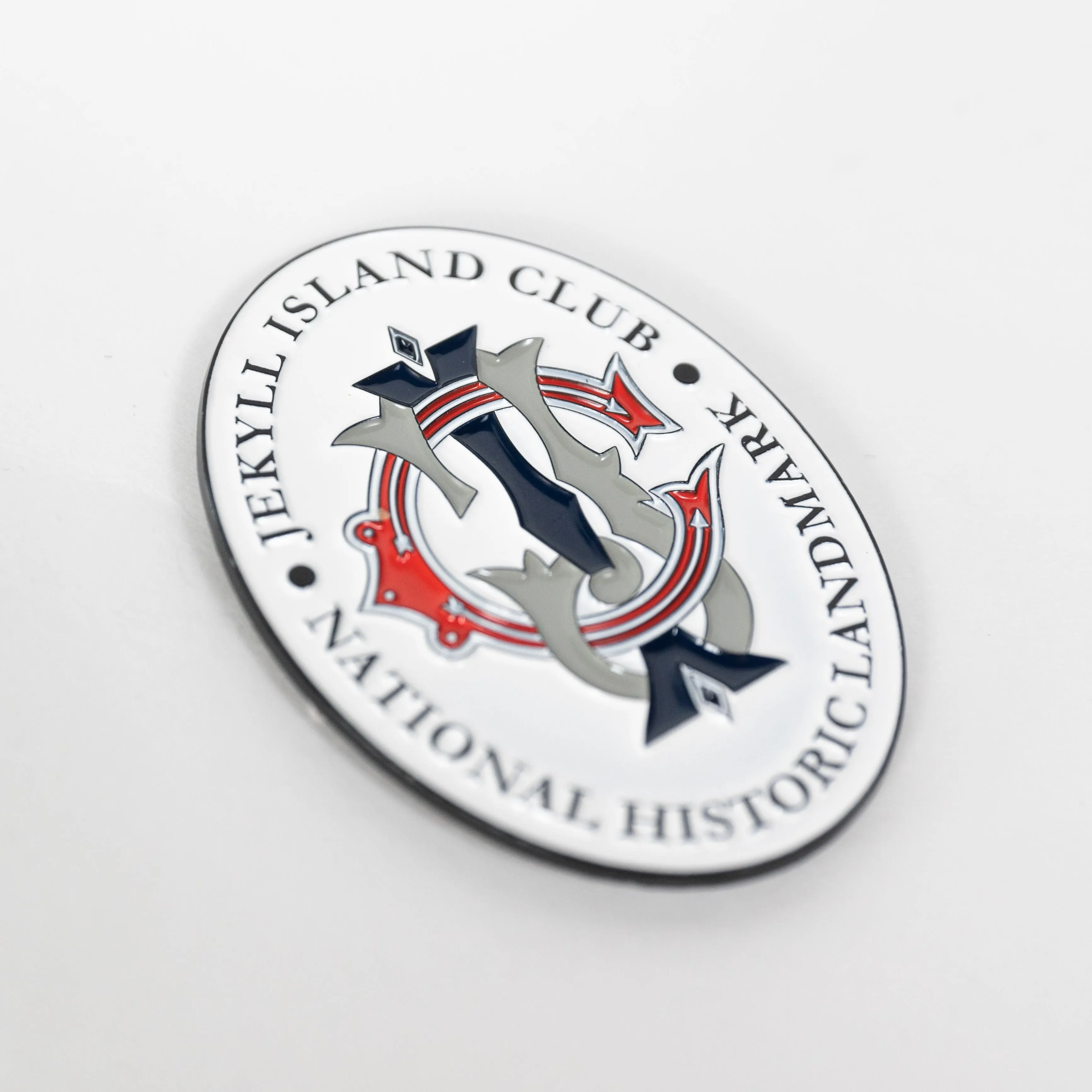 Historic Jekyll Island Club Hotel Logo Metal Magnet