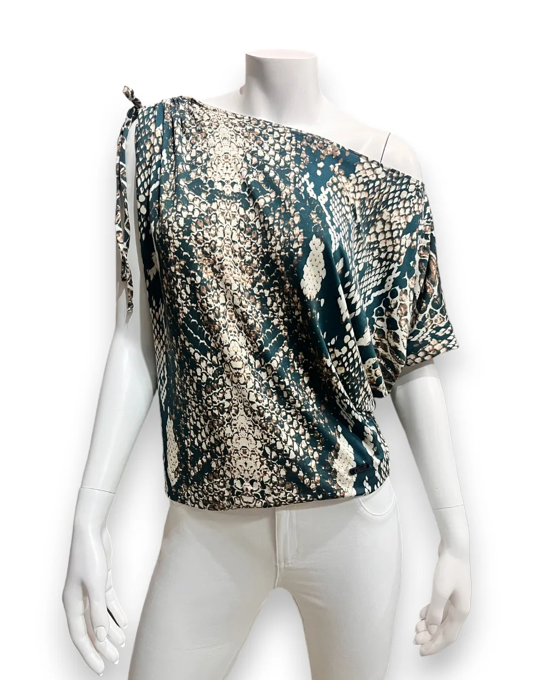 Kakena Top - Green Snake Print