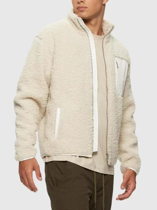 KUWALLA Unisex Bonded Sherpa Fleece Jacket