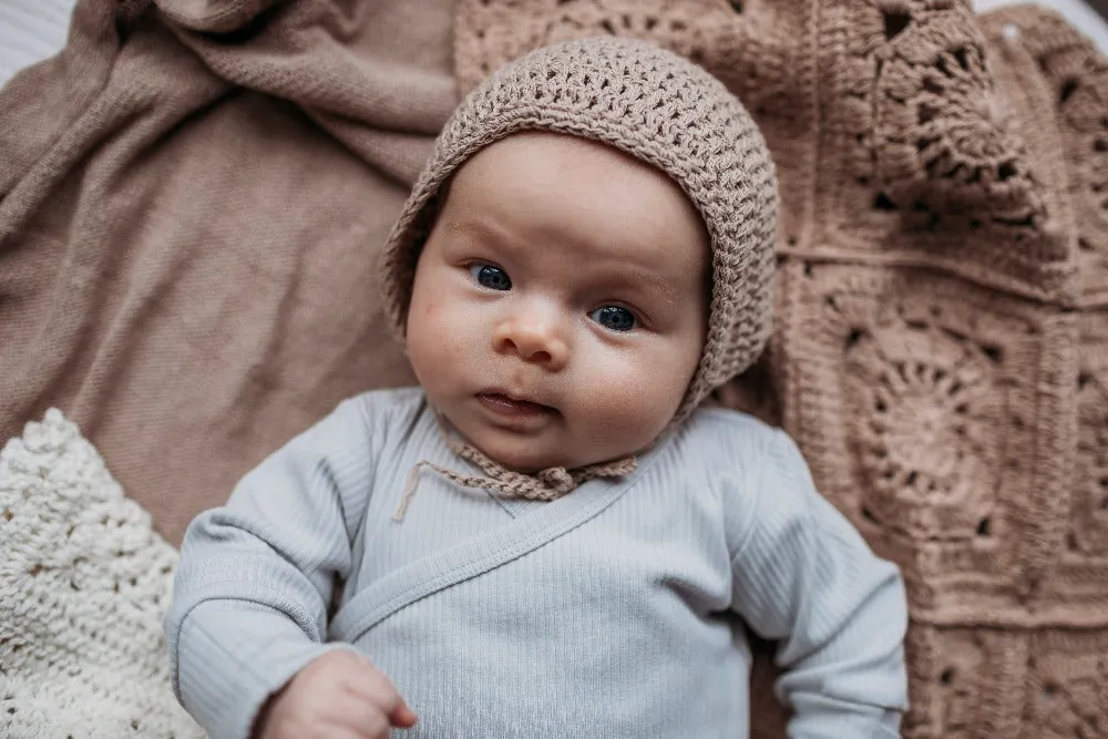 Layette bud bonnet