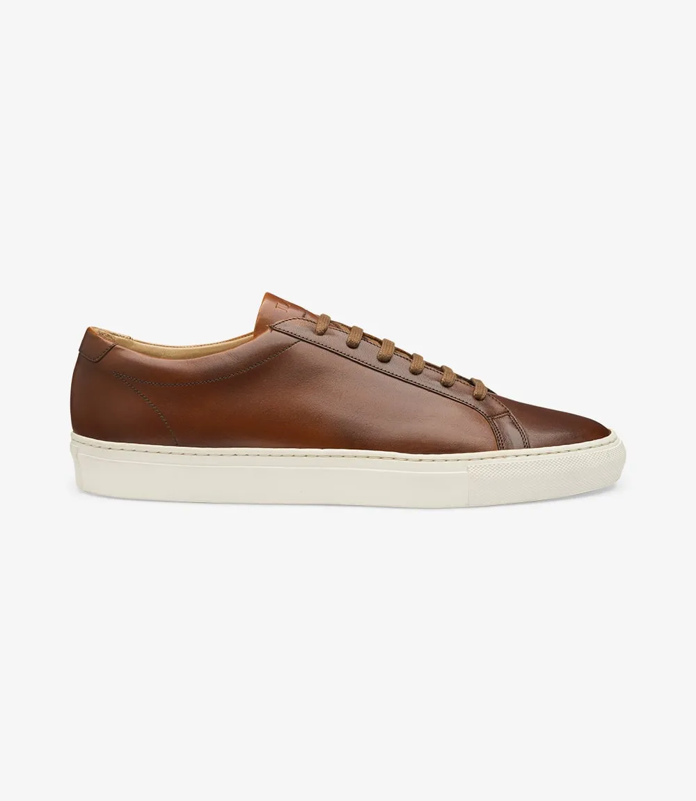 LOAKE  Sprint - Leather Sneakers -  Chestnut