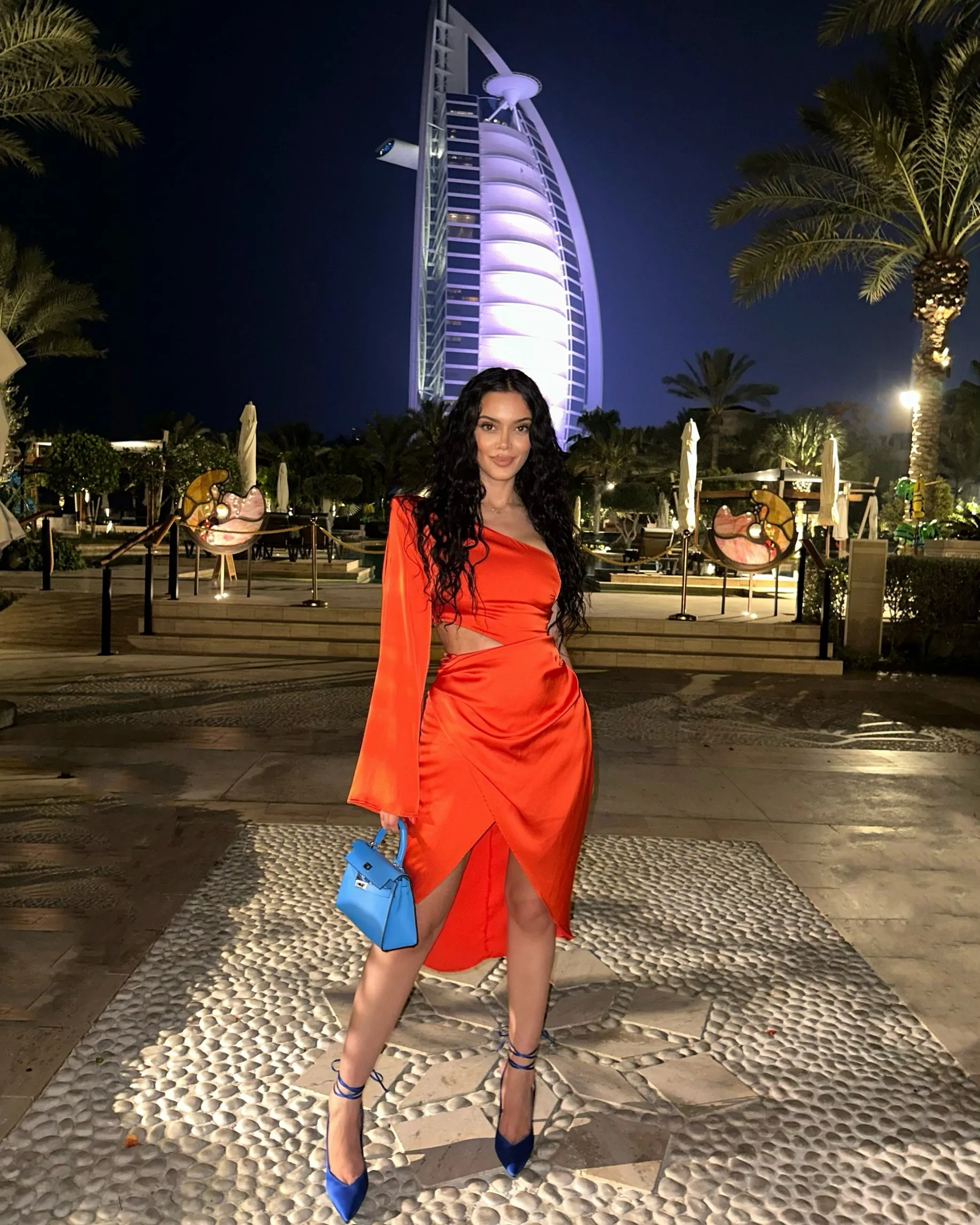 ‘Luna' Dress in orange