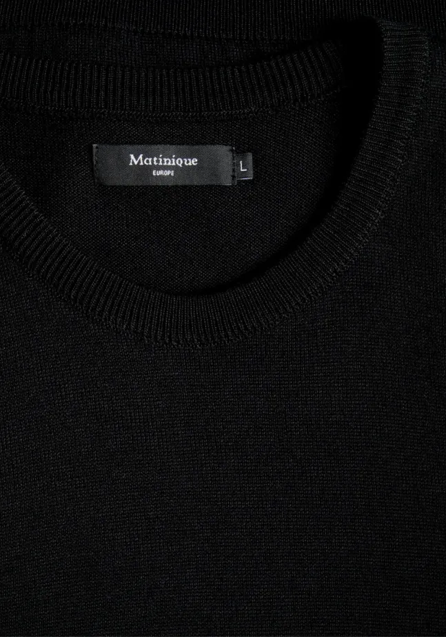 Matinique MAPetro Merino Blend Crew Knit Jumper/Dark Navy - New AW23