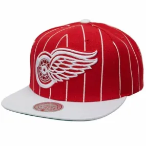 Mitchell & Ness NHL Detroit Red Wings Team Pin Snapback (Red/White)