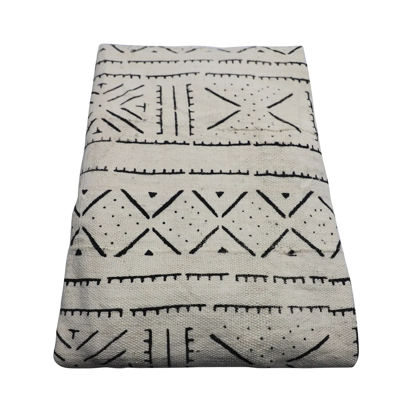 Mud Cloth Textile | White