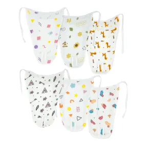 Muslin Nappy- 100% Organic Cotton - 4 Layered Extra soft Langot (Pack of 6)