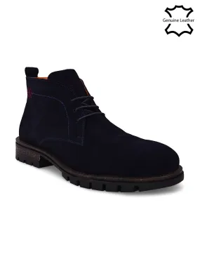 Navy Chukka Boots