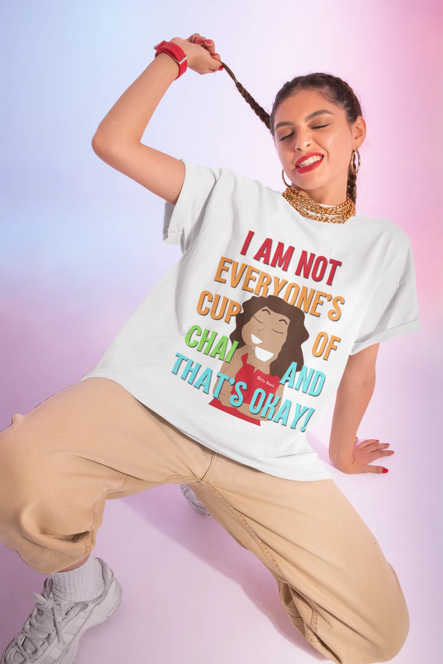 Not Everyone's Cup Of Chai Boyfriend Fit T-shirt