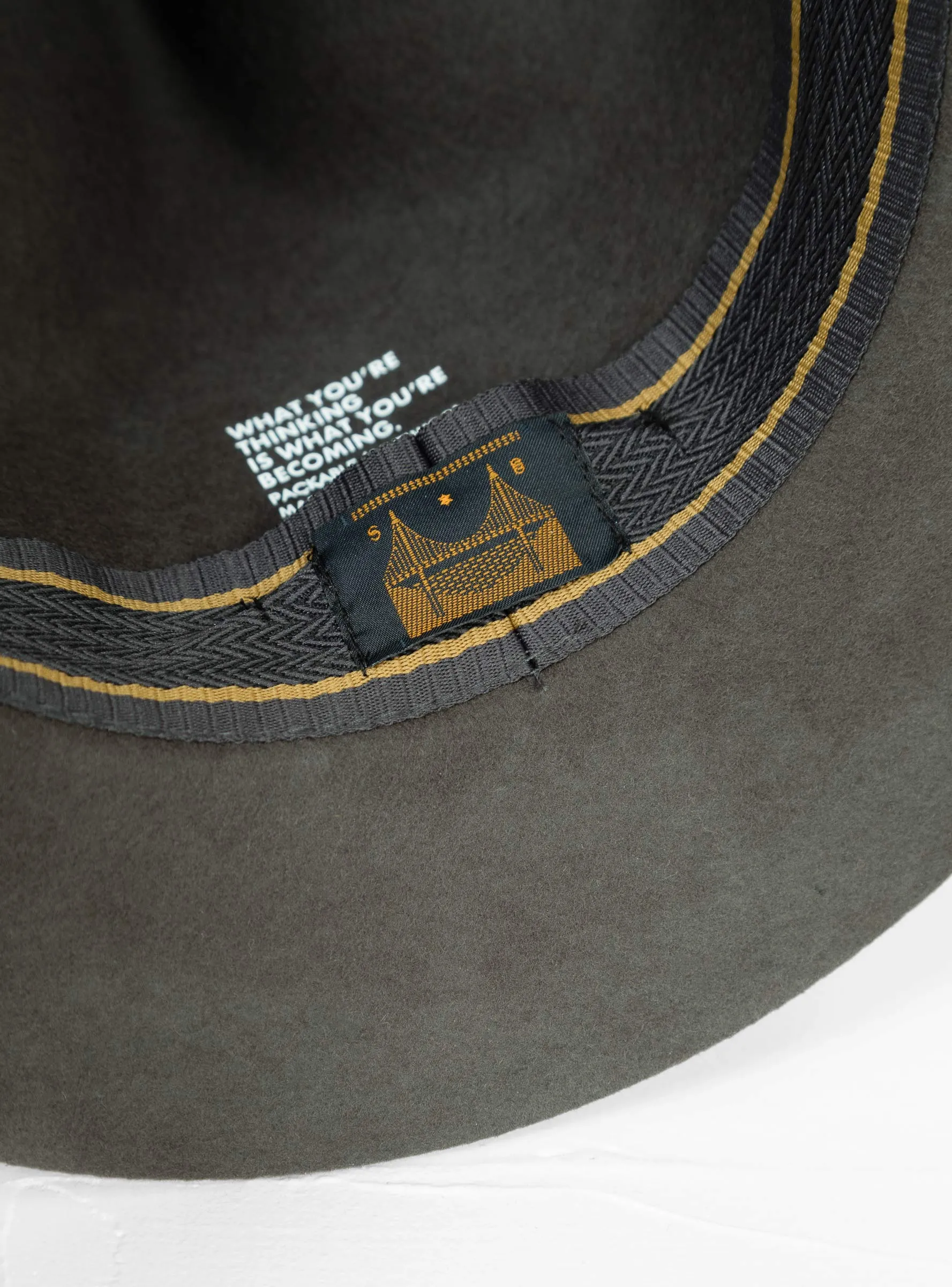 Packable Travel Mountain Wool Hat Dark Grey